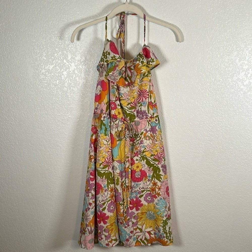 Liberty Fabrics Target Collab Groovy Floral Halter Dress Size XS